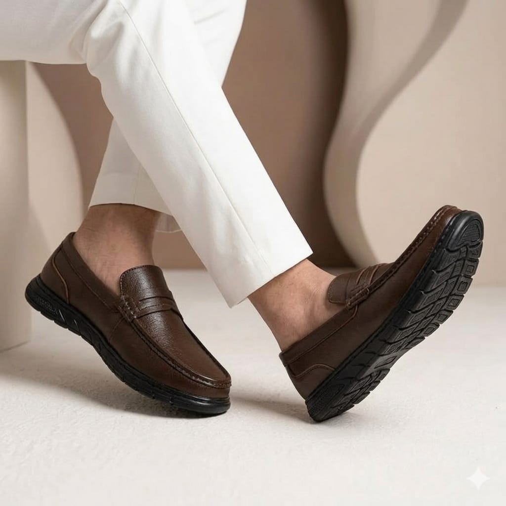 Premium Leather Loafer Chocolate